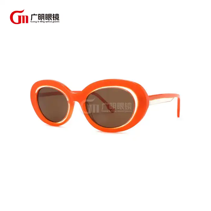 retro oval black sunglasses